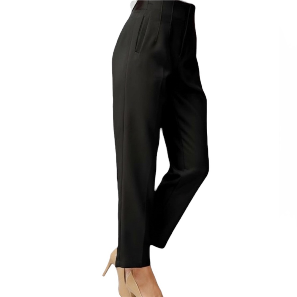 Black High-Waisted Trousers